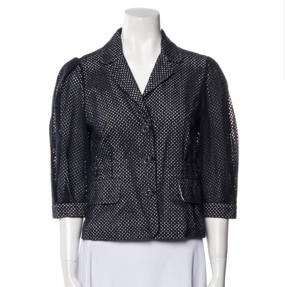 Marc Jacob’s Women's Navy Eyelet Jacket. Great Condition. Size 4. Adorable